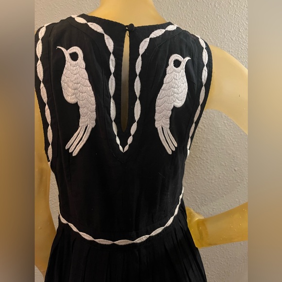 NWOT Free People black, and white embroidered dress - Picture 8 of 12